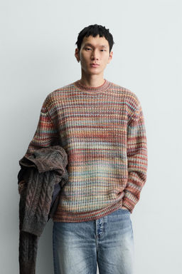 TEXTURED STRIPED JUMPER - Zara фото 2