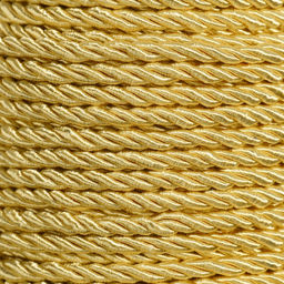 Шнур витой, d=3 мм, 25 ± 1 м, цвет золотой