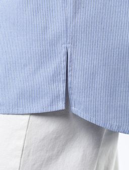 VILATTE / Прямая блузка из хлопка с добавлением ПЭ  фото 3