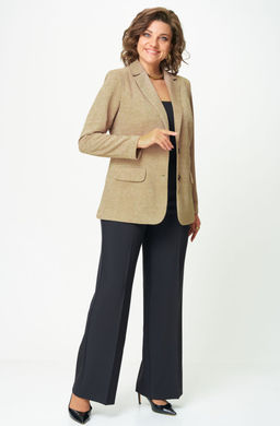 Костюм БелЭльСтиль 203/601 бежевый+черный