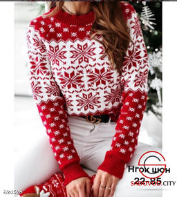 Свитер женский новогодний