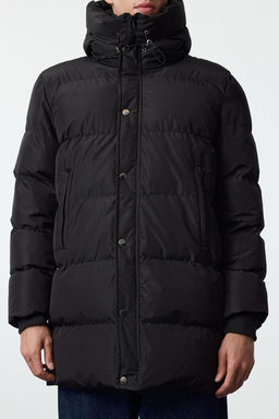 TRENDYOL MAN Antrasit Regular Fit Kapusonlu Fermuar Cepli Sisme K?sl?k Mont TMNAW25MO00021 - Trendyolmilla фото 12