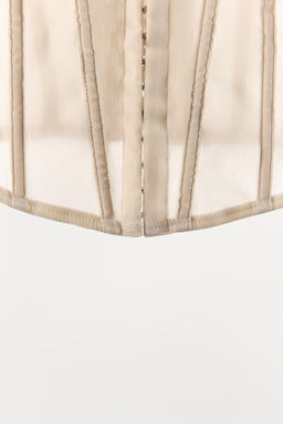 BOW-DETAIL UNDERWIRED CORSET - Zara фото 7