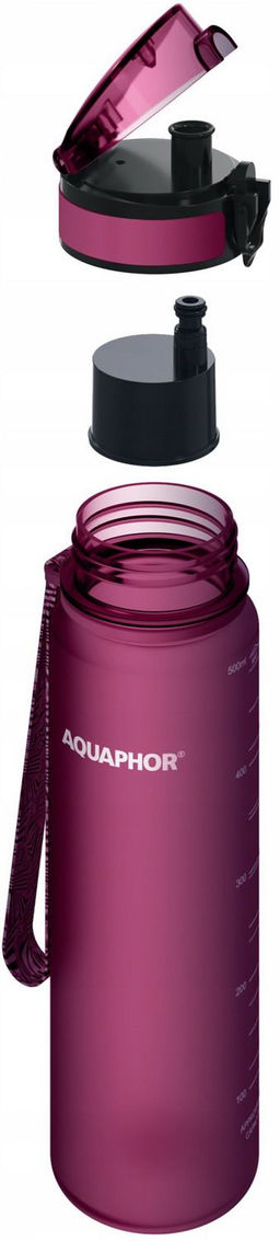 -28% Бутылка-фильтр 0,5 л Сити, рубин Аквафор