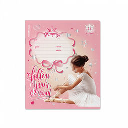 Цена за 10 шт. Тетрадь школьная ученическая ErichKrause Pointes, 18 листов, клетка, выборочный УФ-лак с глиттером (в плёнке по 10 шт.)_MIX-PACK  фото 6