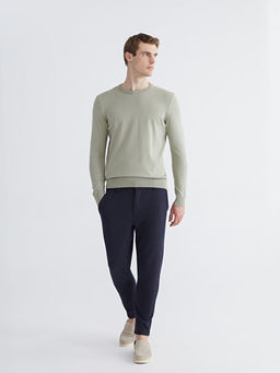 Bisiklet Yaka Erkek Triko Kazak