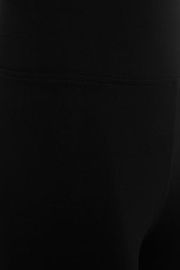 Siyah Toparlay?c? Beli Lastikli Yuksek Bel Esnek Orme Tayt TWOAW20TA0087 - Trendyolmilla фото 8