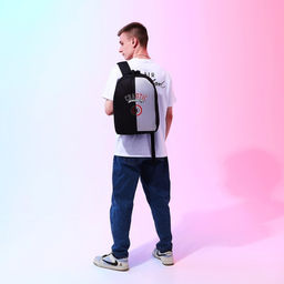 Рюкзак текстильный Chaotic, 38х14х27 см, цвет чёрный, серый - Nazamok фото 7