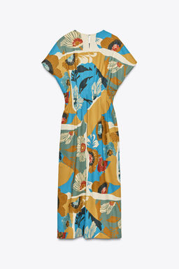 ZW COLLECTION PRINTED MIDI DRESS - Zara фото 13