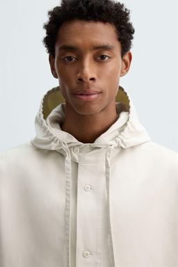 OVERSIZE FIT HOODED OVERSHIRT - Zara фото 8
