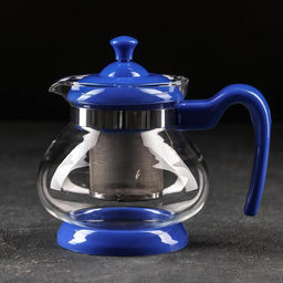 Чайник заварочный «Мелодия», 750 мл, с металлическим ситом, стекло, МИКС