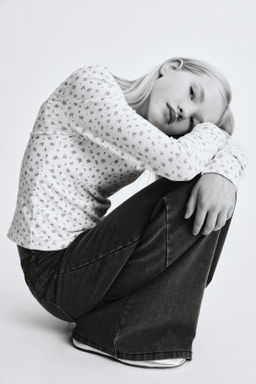 Pantal?n holgado efecto denim - H&m фото 6