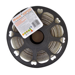 ULS-Q325 2835-60LED/m-10mm-IP67-220V-6W/m-50M-DW Светодиодная гибкая герметичная лента Volpe. В ПВХ трубке. Упаковка - бобина 50 м. IP67. Угол излучения 120. Кратность резки 1 м. Холодный белый свет.