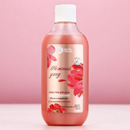 Гель для душа Нежный уход, 300 мл, аромат мускуса, Чистое счастье  фото 2