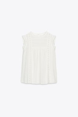 ROMANTIC SLEEVELESS TOP - Zara фото 4