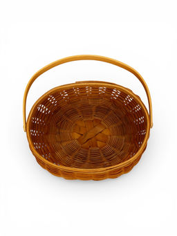 Корзина плетёная для хранения Wif, с ручкой, ива, коричневая, набор 3 шт.