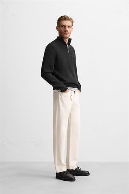 HIGH NECK QUARTER-ZIP SWEATER - Zara фото 12