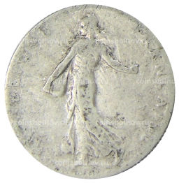 Монета 50 сантимов 1915 года Франция