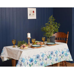 Скатерть Этель. Незабудки, 149?110 см, 100% хлопок, саржа 190 г/м?