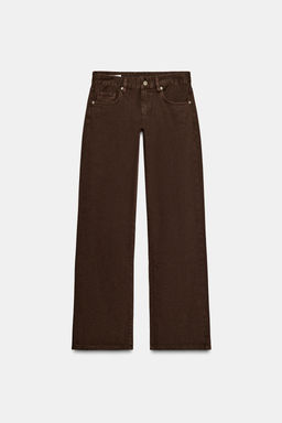 TRF WIDE-LEG LOW-RISE JEANS - Zara фото 6