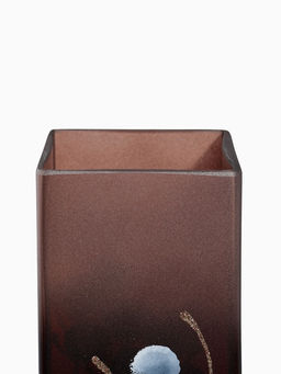 Ваза «Цветок», h=40.5 см, d=10.5 см, стекло, коричневая