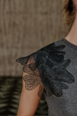 RIBBED FLORAL TOP - Zara фото 4