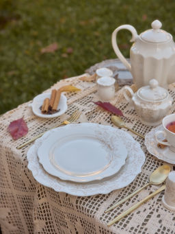 Тарелки SL Home «Аманде», d=27.5 см, набор 2 шт., фарфор, белые