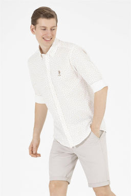U. S. Polo Assn / Мужская рубашка Camel с длинным рукавом - U.s. polo assn фото 9