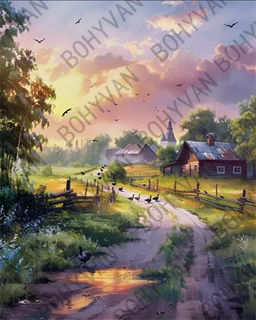 Алмазная мозаика на подрамнике 40x50 Природа / YSG28602 /уп 30/