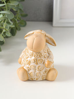 Сувенир керамика "Кудряш бараш" беж 7х7х8 см