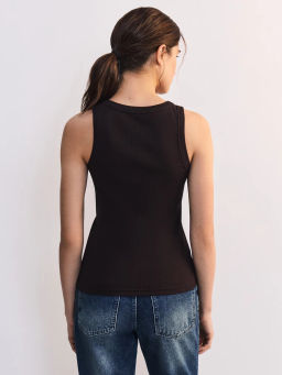 Базовая майка с вырезом халтер TOP0526-27 / Zarina