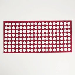 Аппликатор «Кузнецова», 144 колючки, спанбонд, 26×56 см, красный.