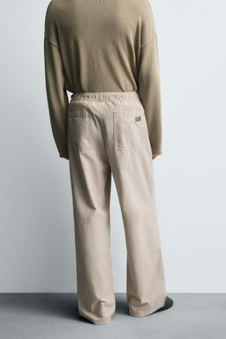 RELAXED FIT STRIPED TROUSERS - Zara фото 3