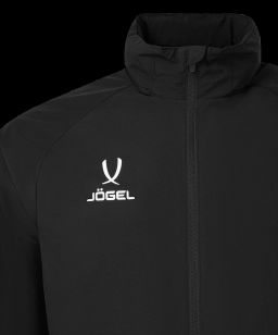 Куртка ветрозащитная JOGEL PREMIER PerFormPROOF FZ Rain Jacket, черный  фото 5