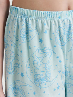 Комплект домашний для девочек голубой с единорогами - Mark formelle фото 8