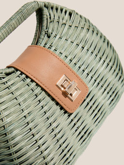 Сумка летняя с ручками TENDANCE Артикул 4670354, серо-зеленый  фото 2