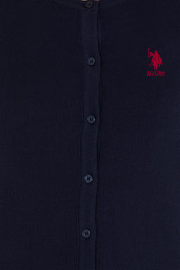 U. S. Polo Assn Женский темно-синий базовый трикотажный кардиган - U.s. polo assn фото 12