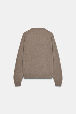 CASHMERE AND WOOL V-NECK JUMPER - Zara фото 3