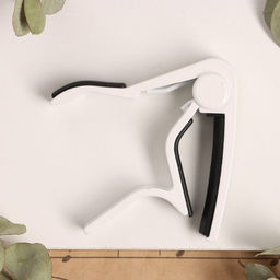 Каподастр гитарный Music life, зажим для струн, белый