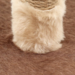 Комплекс для кошек, 33×76×105 см, разборный, с когтеточкой, с гамаком, бежевый