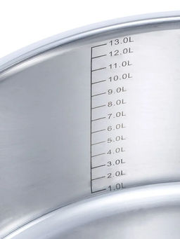 1297 GIPFEL Кастрюля SIGNO 36x14см/13 л со стеклянной крышкой, c капсульным дном. Материал: нерж. сталь 18/10. Толщина: 0,8мм