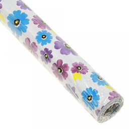 Пленка самоклеящаяся 0,45х8м "Витражная" "Цветик" голубой "Junteng Plastics" (Китай)