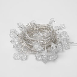 ULD-S0700-050/DTA WHITE IP20 DIAMONDS Гирлянда светодиодная Бриллианты, с контроллером, 7м. 50 светодиодов. Белый свет. Провод прозрачный. TM Uniel. - Volpe фото 4
