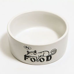 Миска керамическая Food=200 мл - 10104.5 см, белая - Пижон фото 3