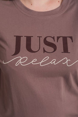 Пижама футболка и шорты М325294Пк коричневый - Елена фото 6