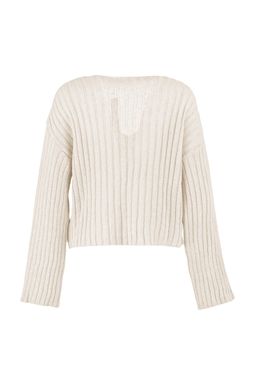 Tas Merserize Gorunumlu Yunlu Genis Kal?p Basic Triko Kazak TWOAW23KZ01844 - Trendyolmilla фото 8