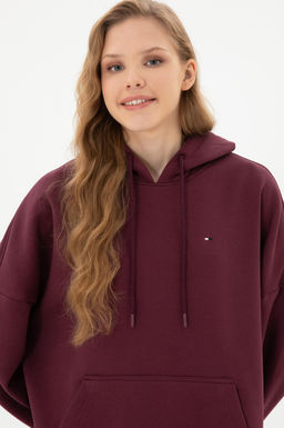 Kad_n Bordo Basic Sweatshirt Sepette S_rpriz _ndirim - U.s. polo assn фото 2