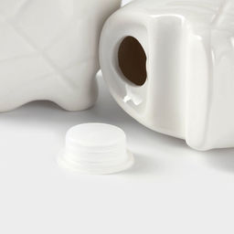 Набор фарфоровый для специй на бамбуковой подставке BellaTenero Листья, 4 предмета: солонка 120 мл, перечница 120 мл, салфетница, подставка, белый  фото 7