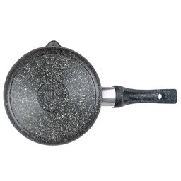 Ковш с тефлоновым покрытием 2,0л, д20см Гранит, h8,5см, s0,4см, ручка из термостойкого пластика (Россия) - Домашняя мода фото 3