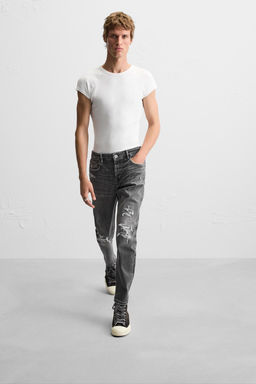 RIPPED SKINNY FIT JEANS - Zara фото 26